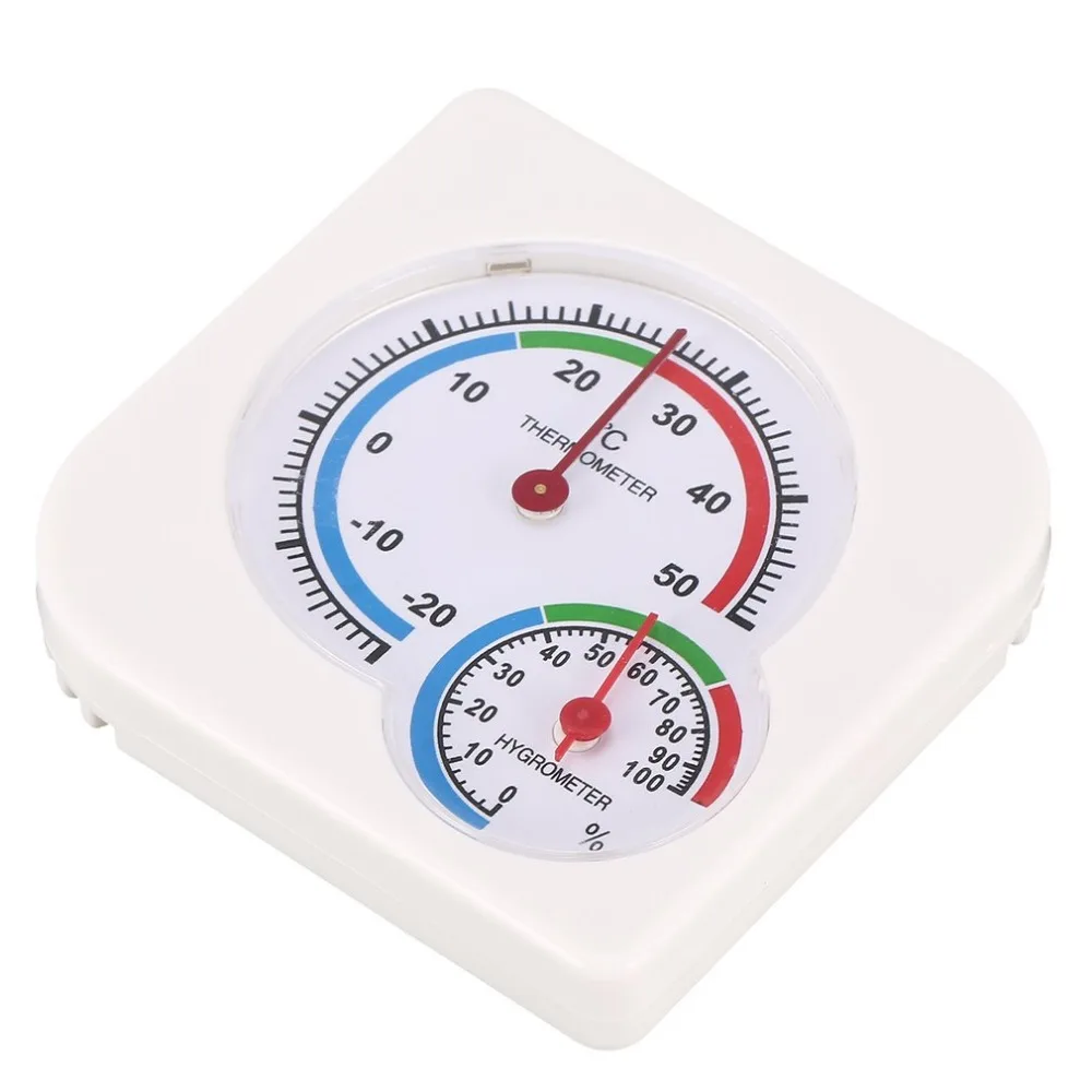 

Useful White Mini Thermometer For Nursery Baby House Room Wet Hygrometer -20~50 Deg.C Temperature Meter