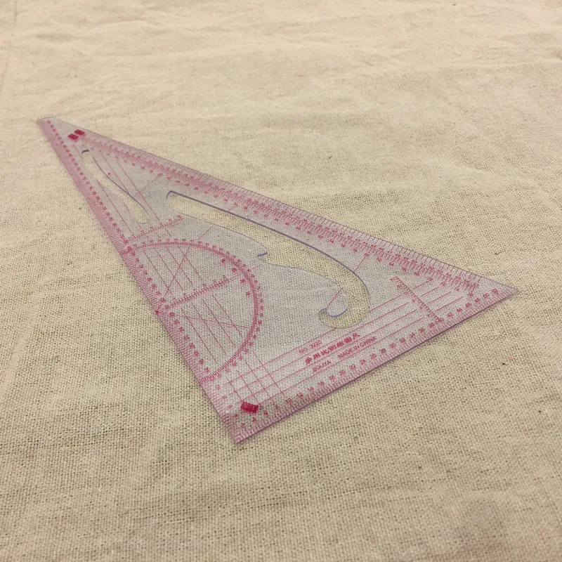

1:3/1:4/1:5 Patchwork Ruler Clothing Drawing Plate Making Ruler Tailor Sewing Rule Tool Triangle Ruler Sewing Ruler Tools