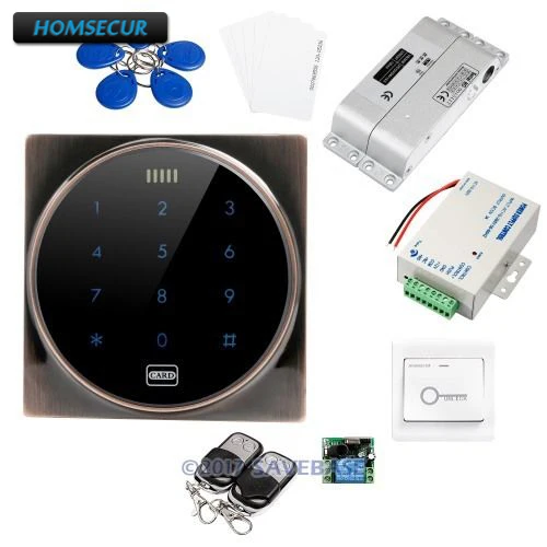 

HOMSECUR IP67 Fully-potted Round Red Bronze Color Access Control Kit Waterproof Design For Outdoor and Indoor Usage