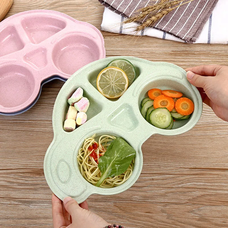 Детские миски тарелка детский пищевой контейнер тарелка посуда для младенцев еда чаша для кормления дети Подающая пластина посуда