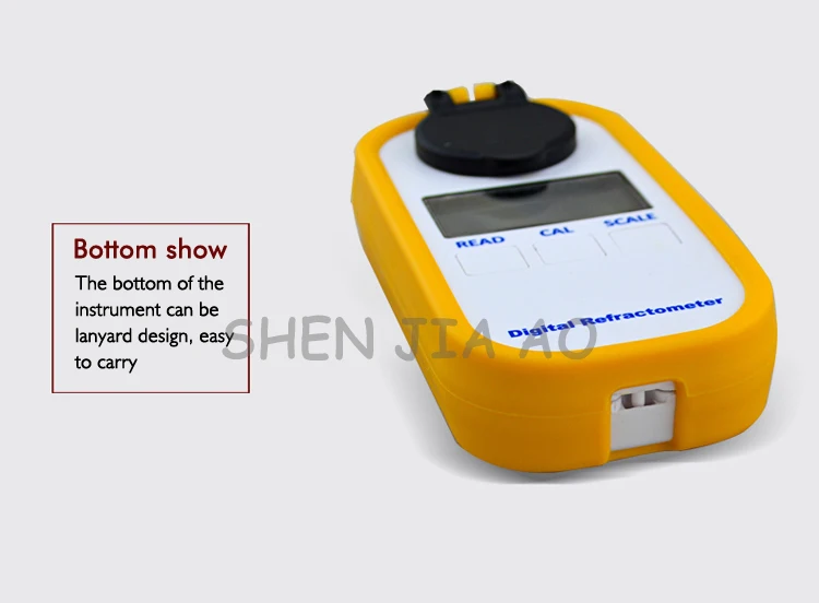 Портативный цифровой сахариметр DR102 Портативный Цифровой рефрактометр для сахара 0-90% показатель преломления 1 шт
