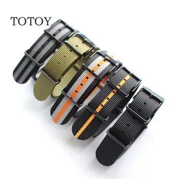 

TOTOY Personalized Design NATO Nylon Watchbands 18MM 20MM 22MM 24MM NATO Outdoor Military Watch Strap, Fast Delivery