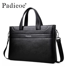 New fashion men’s business shoulder bag famous designer handbags genuine leather briefcase high quality messenger bags for male