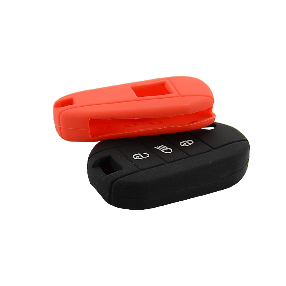 OkeyTech, 3 кнопки, силиконовый резиновый чехол для автомобильных ключей для peugeot 3008 208 308 508 408 2008, защитный чехол-держатель, автомобильные аксессуары