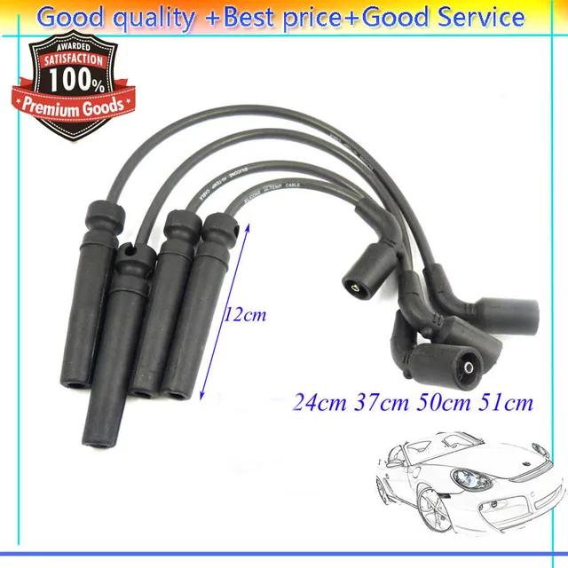 Ignition Spark Plug Wire Cable Set KRX015 56098 For Chevrolet Aveo