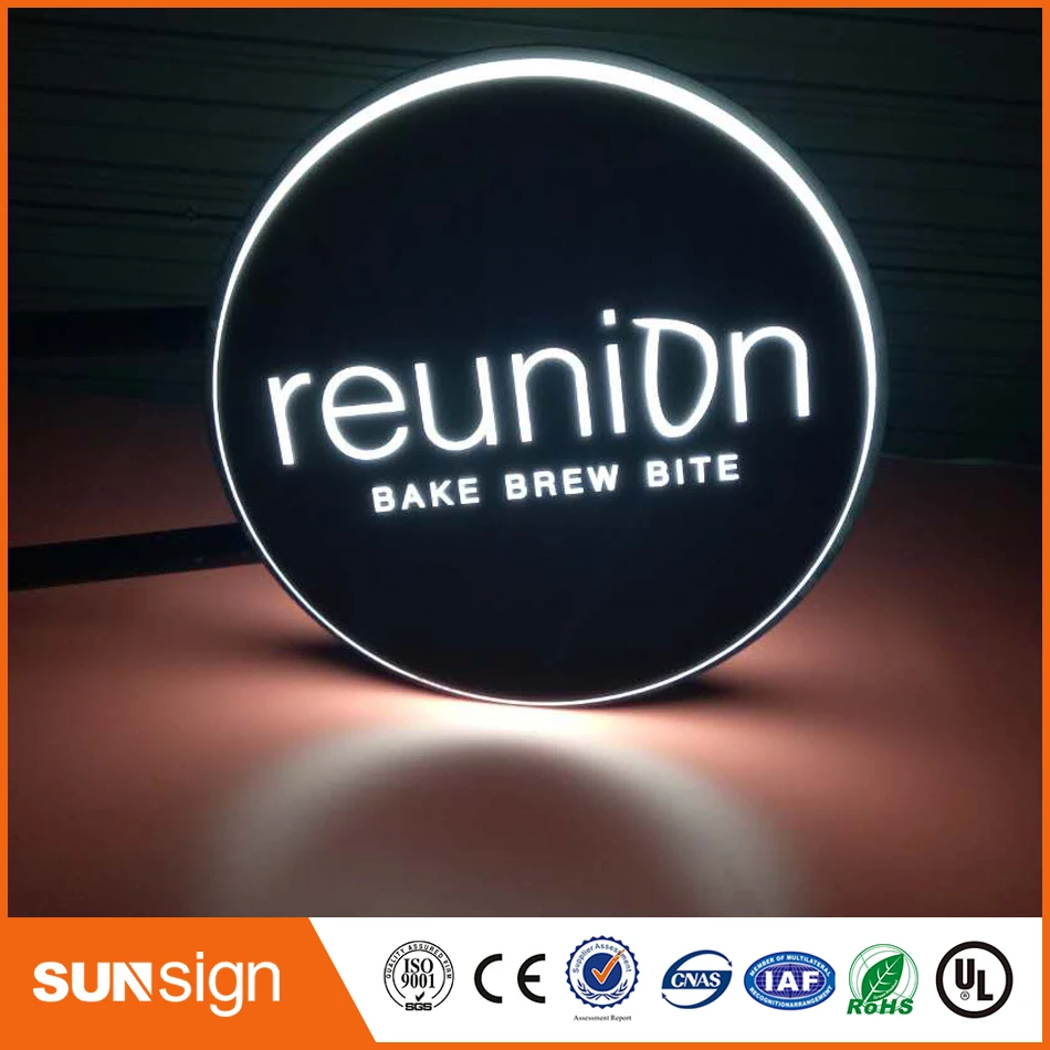 

Custom Acrylic Led Light Box Letter, Outdoor Light Boxes On Shop Wall