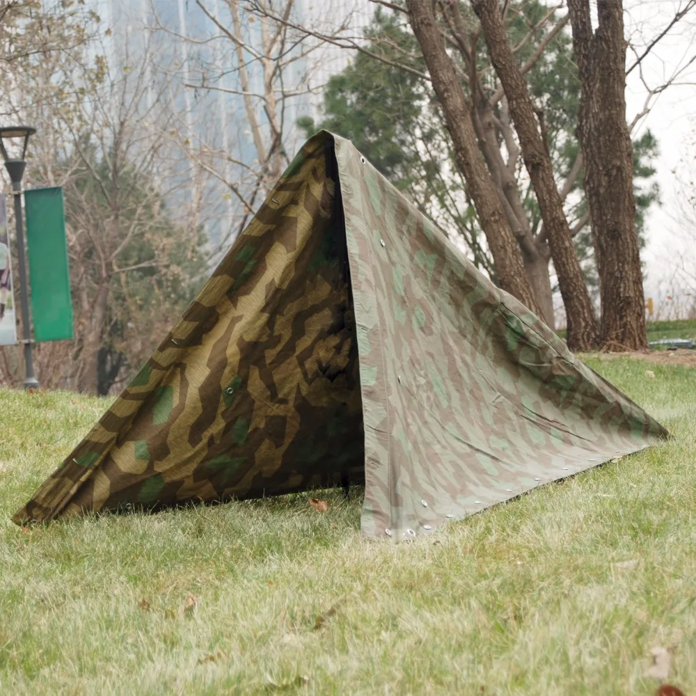 

WW2 GERMAN SPLINTER CAMO REVERSIBLE TENT ZELTBAHN