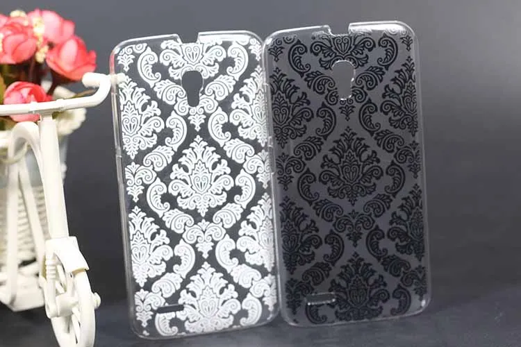 Чехол для Alcatel One Touch Pop 2 7043Y 7043K 7043A 7044 с блестящим рисунком новый прозрачный чехол
