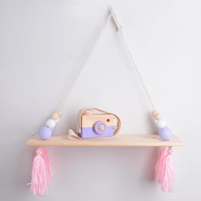 Творческий деревянная мебель игрушки для детей DIY стене висит деревянная полка с доской Pearl вешалка для одежды рождественские детские игрушки - Цвет: Type-4