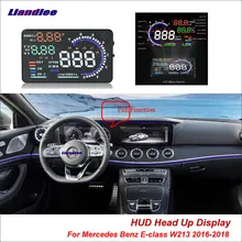 Liandlee Автомобильный дисплей HUD для Mercedes Benz W210 W211- HD проектор экран OBD оповещение о превышении скорости детектор сигнализации