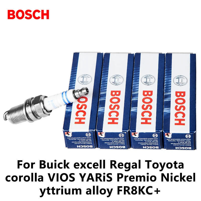 4pieces/set Bosch Car Spark Plug For Buick excell Regal Toyota corolla VIOS YARiS Premio Nickel