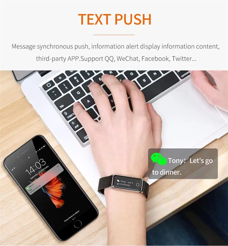 MOCRUX 2018 Smart Bracelet Wristband       - Smartband Sport Watch ios android IOS (13)