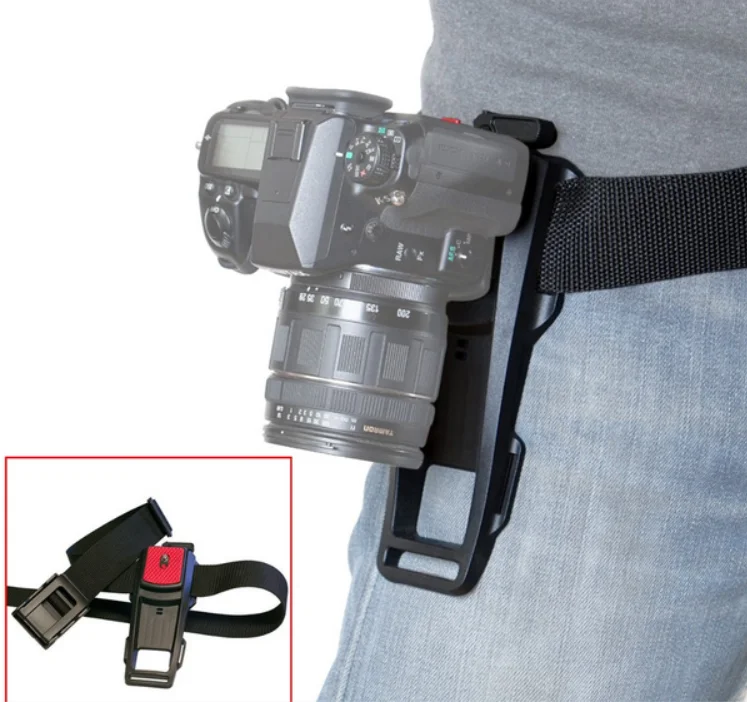 

Camera Quick Release Waist Belt hanging Buckle Hanger Holder Plate For Canon Nikon Sony pentax DSLR Camera Camcorders