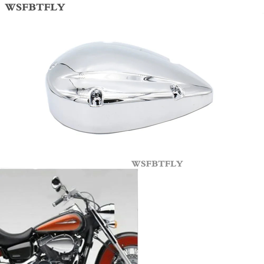 Motorcycle Chrome Air Cleaner Filter Cover Intake Case For Honda Shadow ACE VT VT400 VT750 2004