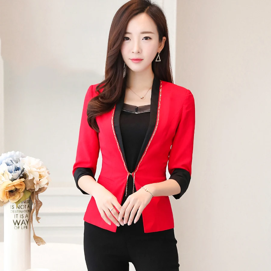 red blazer female
