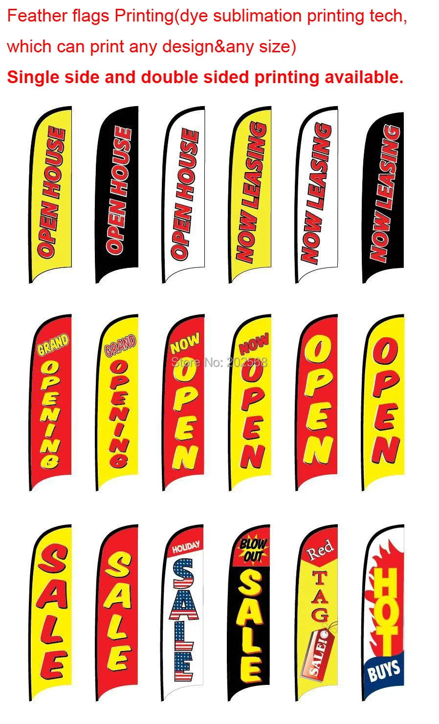 

Wholesales Custom Single Side Beach Flag,Feather Flag Printing(Dye Sublimation Printing)
