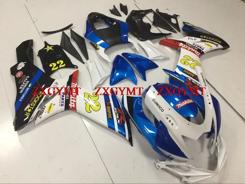 

Plastic Fairings for GSX R 750 2011 - 2017 K11 Full Body Kits GSX-R750 2012 Blue White Abs Fairing GSXR750 2011