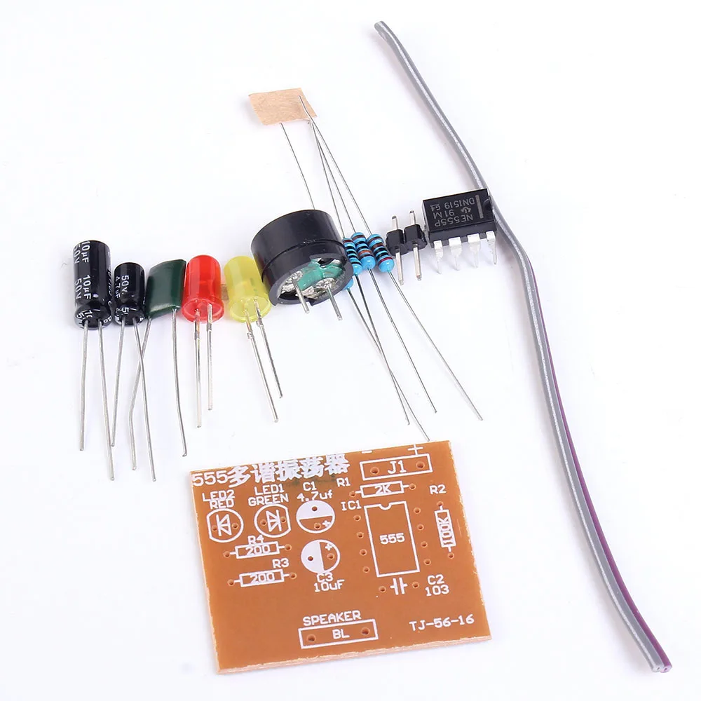 Набор сделай сам 555 Multibrator Suite NE555 Astable Circuit практичная электронная продукция