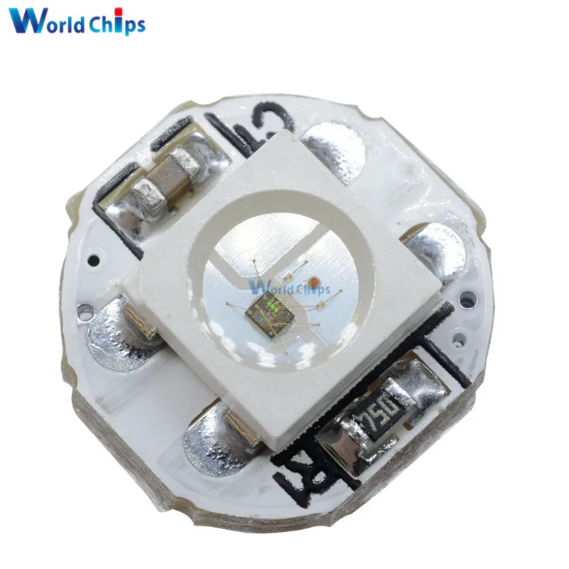 10 шт. DC 5 в 3 мм x WS2812B SMD RGB светодиодная мини печатная плата 5050 Встроенная