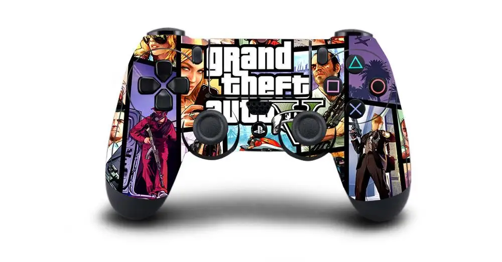 Grand Theft Auto V Pele GTA 5 Adesivo, Decalque para Sony, Playstation 4,  Dualshock 4, Controlador de jogo, 1Pc - AliExpress