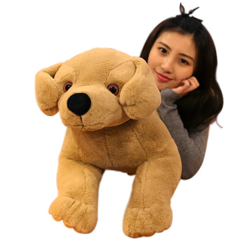 giant stuffed golden retriever