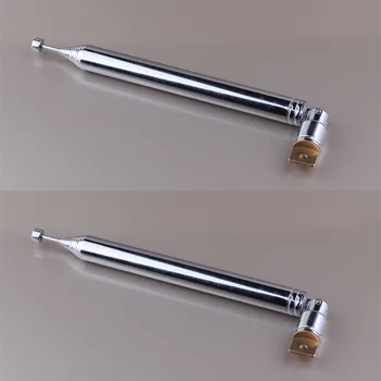 

6pcs Diameter 12MM Stretched 1 Meter 12 Section Thick Telescopic Aerial Antenna for TV Radio DAB AM/FM Replacement