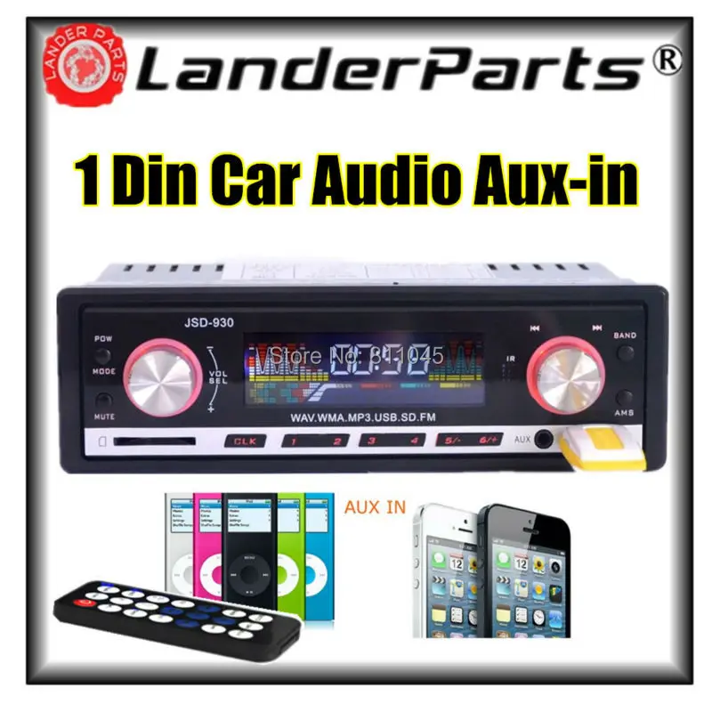 2015 New Car Radio MP3 Player FM USB SD Card 1 Din W/ remote control