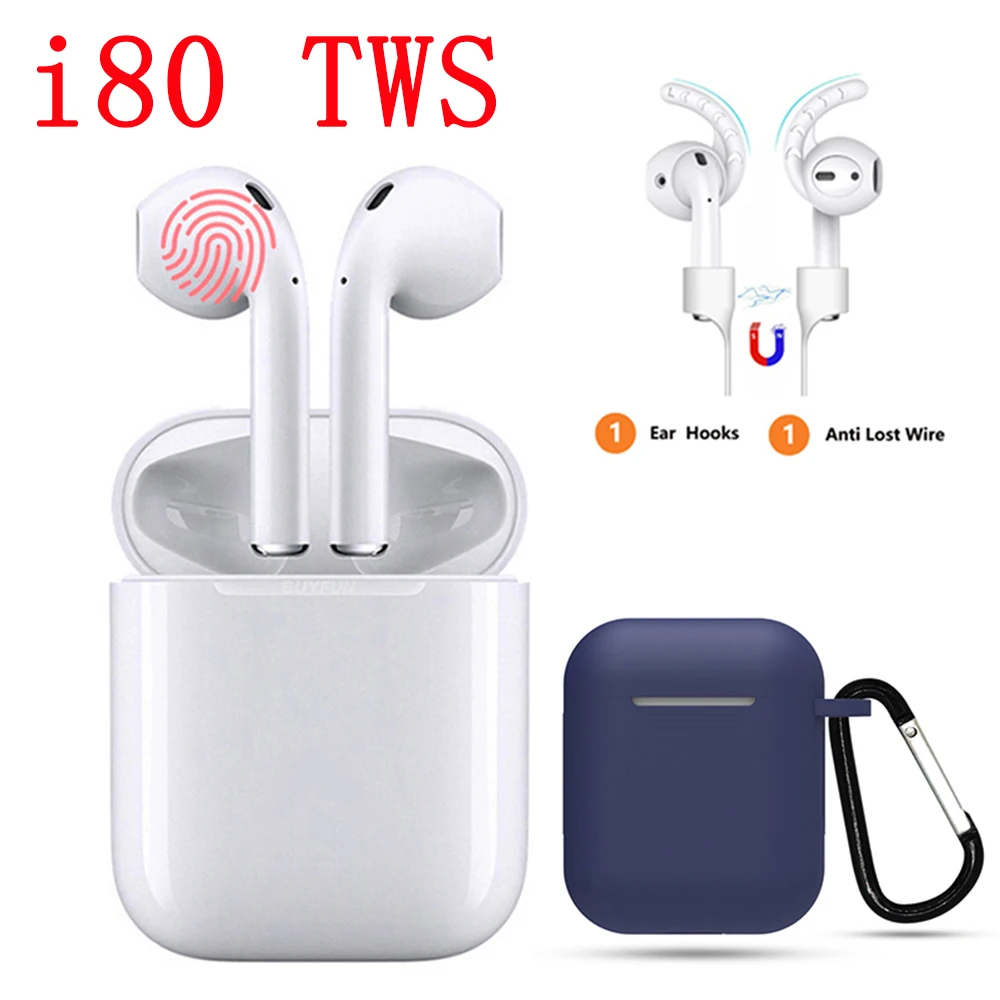 

New I80 TWS Earbuds pop up Window 1:1 wireless Bluetooth 5.0 earphones No W1 chip PK i20 i30 i60 i30 i10 tws Touch