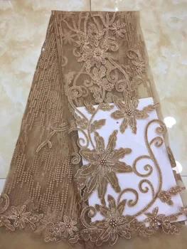 

White African Lace Fabric 2019 High Quality Lace Pink Embroidered Lace Trim French Tulle Lace Fabric For Nigerian Party