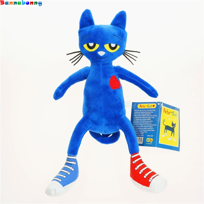 35 CM Famous American Story Book Pete The Cat Plush Toys Blue Cat Stuffed Dollsin Movies & TV