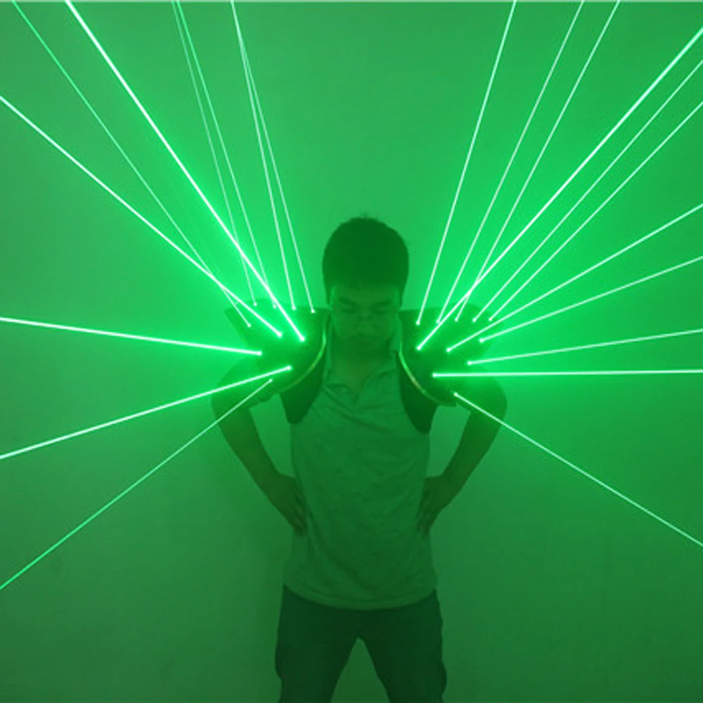

532nm Red Green 20pcs lasers Suit Dance Stage Show galaxy DJ Light armor Creative Waistcoat Stage lighting props for Club/Bars