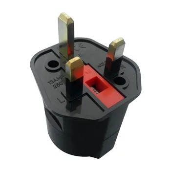 

EU Euro 2 Pin to UK 3 Pin Plug AC Universal Adapter Travel Converter European JL.19