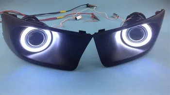 

New Innovative COB Angel Eye daytime running light + halogen Fog Light Projector Lens for Legacy 2010-11