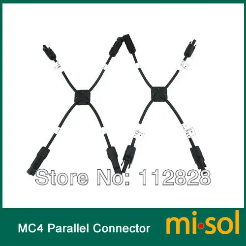 

1 pair of MC4 Y Branch 3M1F/3F1M Solar PV Connector Parallel for 3 solar panels