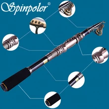 Супержесткая телескопическая удочка 2,1 М 2,4 М 2,7 М 3,0 м карбоновая телескопическая удочка Спиннинг Varas De Pesca Telescopica Carbono