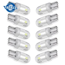 10 шт. W5W T10 3030 светодиодная сигнальная лампа для авто автомобиля 12V 194 лампы парковки ширина лампы боковые габаритные огни Внутреннее освещение