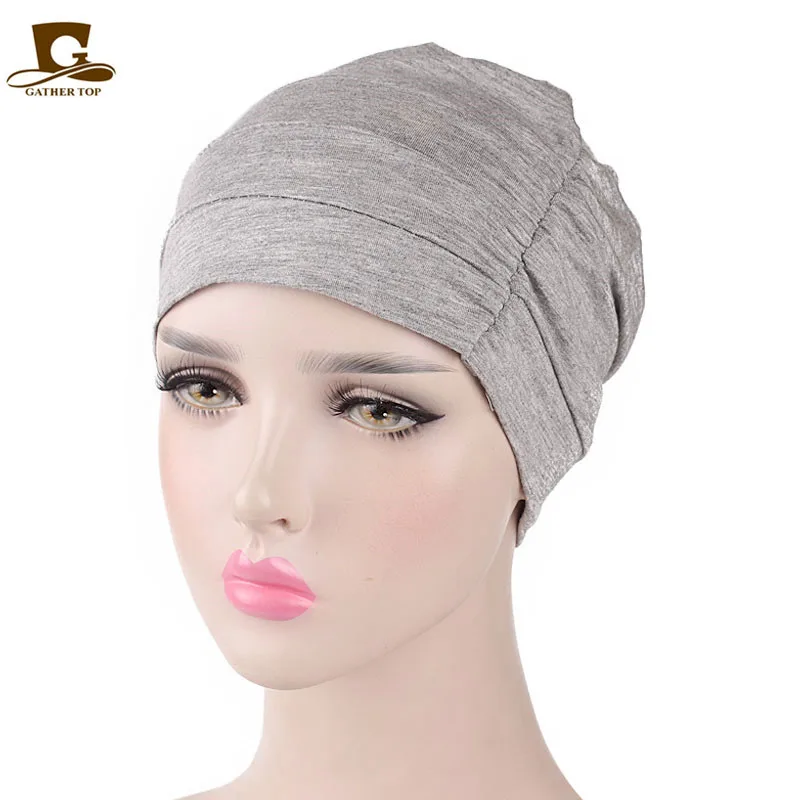 New Womens Soft Comfy Chemo Cap and Sleep Turban Hat Liner for Cancer