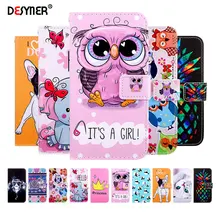 Кожаный чехол-книжка с бумажником для Huawei P20 P10 P30 Lite Pro Mate 20 X Y9 Y5 Honor 9 Lite чехол-книжка с рисунком