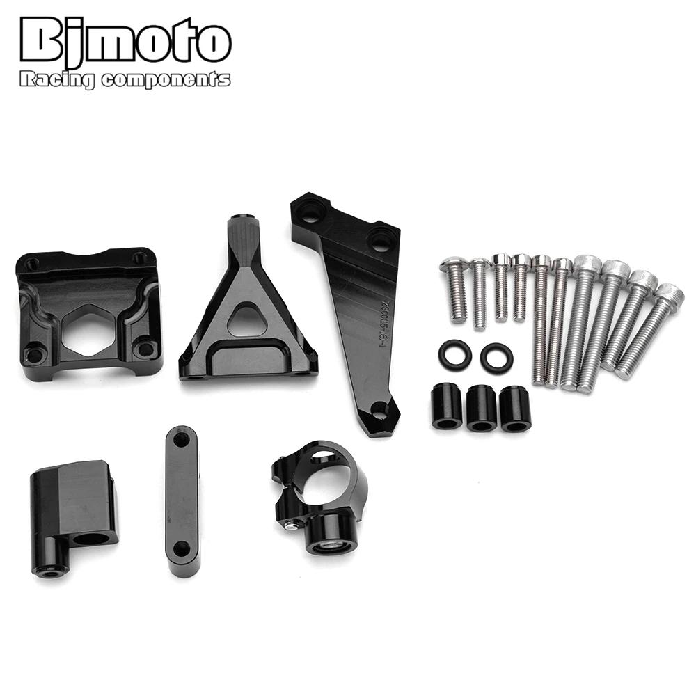 

BJMOTO For Kawasaki Z250 Z300 2013-2016 CNC Motorcycle Steering Stabilize Damper Bracket Mounting Kit