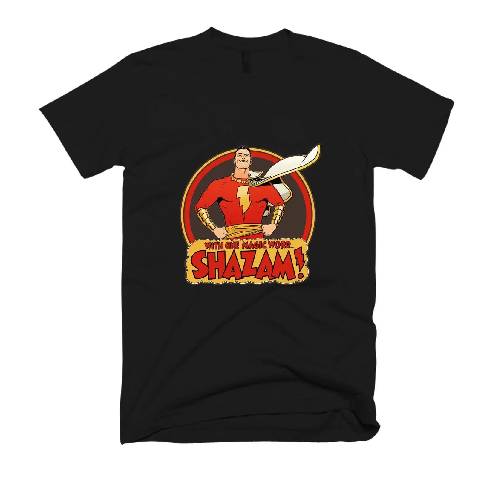 Мужская футболка Shazam Magic World для фитнеса новая с графикой уличная одежда размера