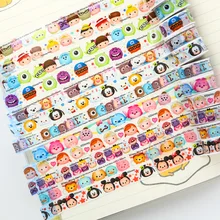 Wholesale 50pcs Tsum Tsum mini Minnie Donald Duck Winnie Sticker Colored Masking Tapes Decorative Adhesive Scrapbooking