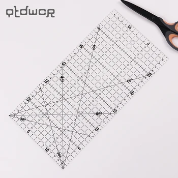

1PC 15x30cm Multifunction Transparent Sewing Patchwork Ruler DIY Quilting Patchwork Drawing DIY Stationery Ruler Office Supplie