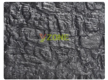 

2 PCS 60x45cm Foam Dark Black Rock Style 3D Aquarium Background Board Rock for Fish Reptile Tank