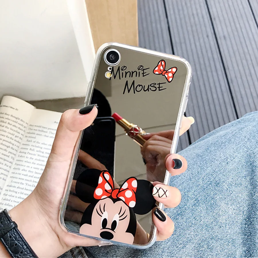 

Cartoon Minnie Mouse Silicon Case for Samsung Galaxy S8 S9 Plus Note 8 9 Case TPU Mickey Mirror Cover for Samsung S10 Plus S9 S8