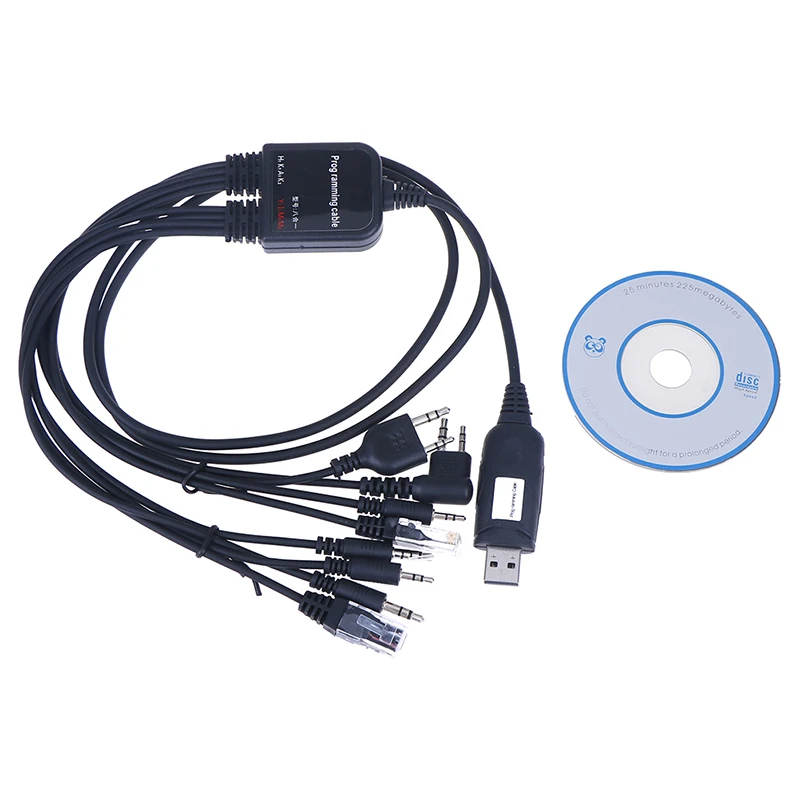 8 в 1 USB кабель для программирования компьютера kenwood baofeng motorola yaesu icom удобная рация