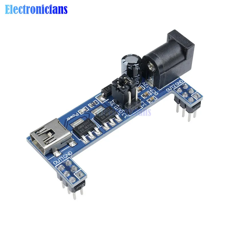 MB102 макетная плата, модуль питания, DC 3,3 В, 5 В, для пайки, мини-usb источник питания, совместимая хлебная плата, MB-102 MB 102