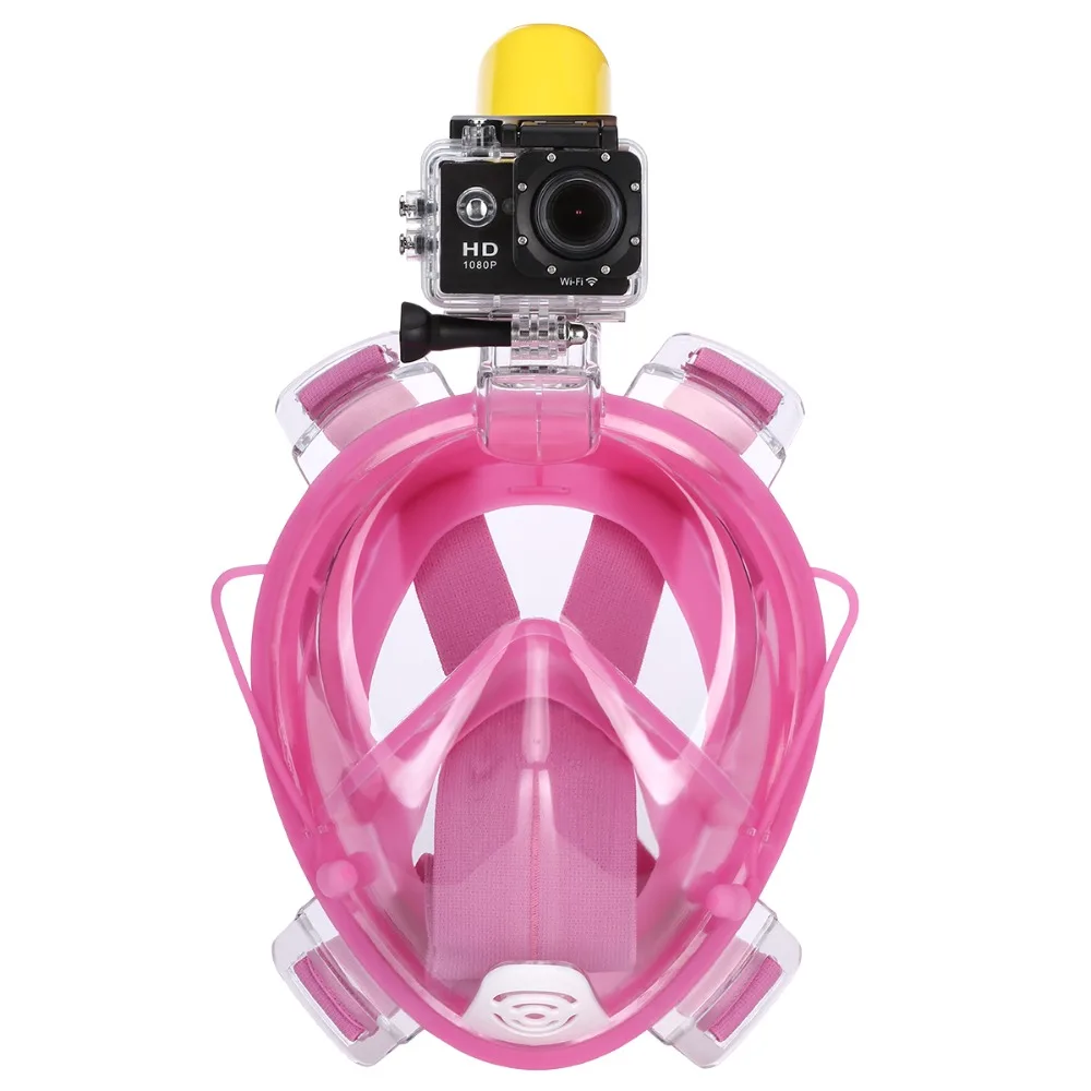 Маски для дайвинга акваланг для подводного плавания водонепроницаемая Спортивная Подводная одежда для плавания с трубкой, незапотевающие маски для дайвинга с полным лицом S/M L/XL 3 цвета