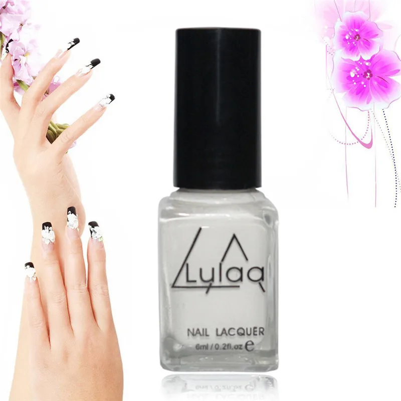 

LULAA NEW 1pc 6 ml Nail Gel Easy Clean White Peel off Liquid Type Nails Gel Skin Protected Nail Art Glue Base UV Gel TSLM1