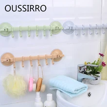 Всасывающий держатель для полотенец, вакуумный органайзер для хранения, регулируемый пластиковый держатель для кухонной посуды, подвесная полка, аксессуары для ванной комнаты