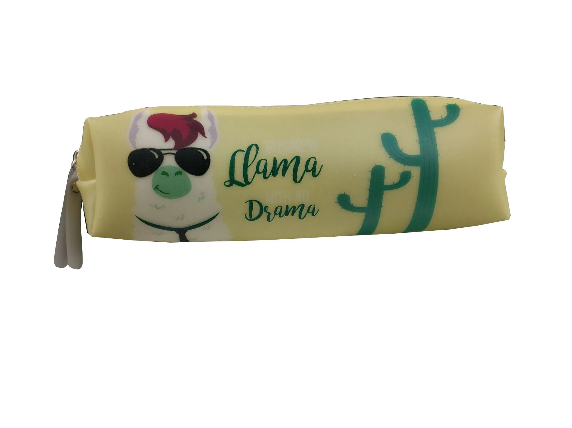 

creative jelly gel silicone transparent pencil bag alpaca grass mud horse cactus cartoon environmentally friendly pencil pouch